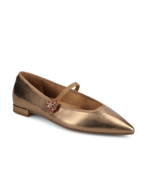 The Goldfinch 15 Mary Jane - Vintage Gold Metal Leather